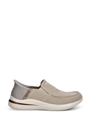 Skechers textured-panels trainers - Neutrals