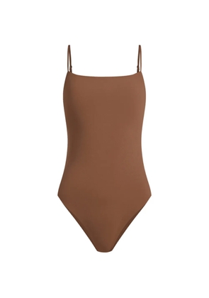 12 STOREEZ open-back swimsuit - Brown