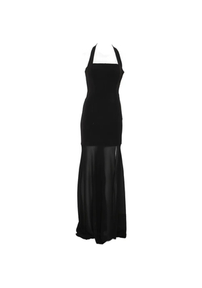 Patrizia Pepe maxi bustier halter dress - Black