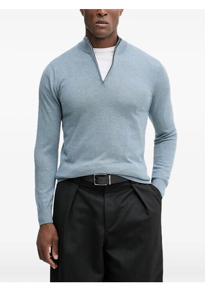 Hackett zip mock-neck sweater - Blue