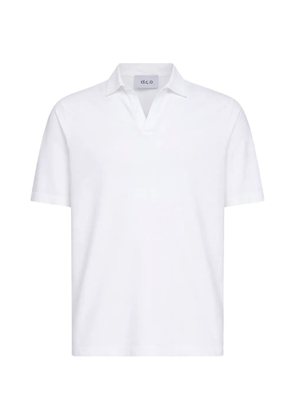 D4.0 cotton polo shirt - White