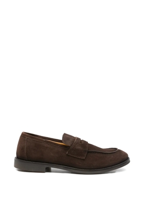 FRATELLI RENNELLA suede penny loafers - Brown