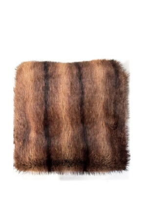 Blanca Vita faux-fur stole - Brown