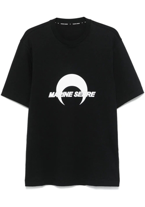 Marine Serre cotton jersey T-shirt - Black