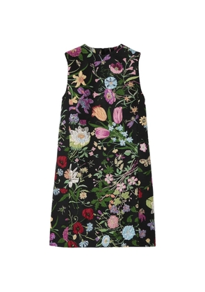 Gucci floral brocade mini dress - Black