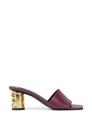 Givenchy square-toe block-heel sandals - Red