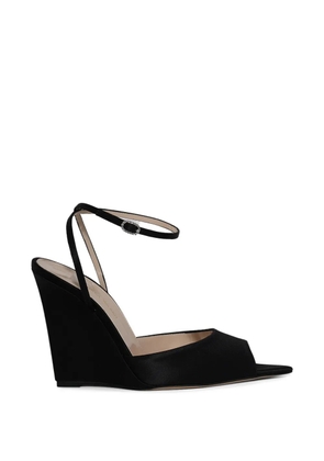 Andrea Wazen Loulou wedge sandals - Black