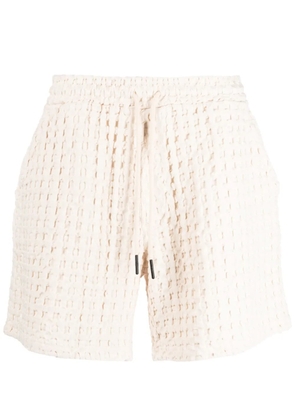 OAS Company waffle-knit cotton shorts - Neutrals