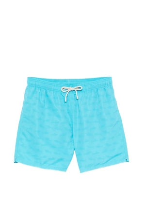 MC2 Saint Barth shark-print swim shorts - Blue