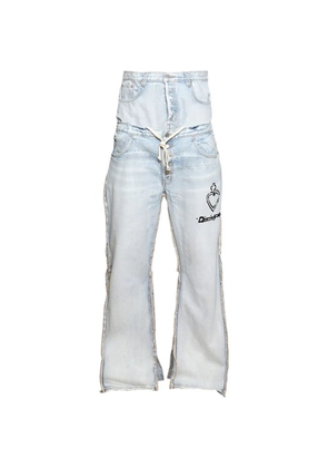 RIVINGTON ROI REBIS Ocultista He Rose 3 double-waist jeans - Blue