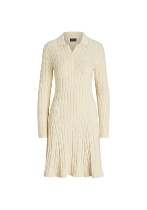 Polo Ralph Lauren cable-knit midi dress - Neutrals