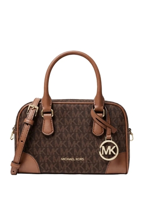 Michael Kors Monogram charm satchel bag - Brown