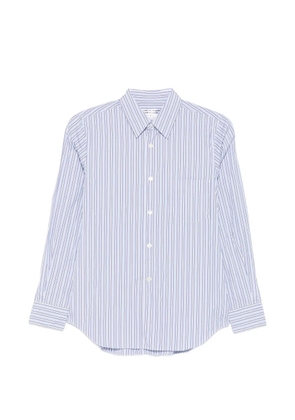 Comme Des Garçons striped chest-pocket shirt - Blue