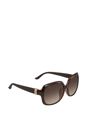Ferragamo square-frame sunglasses - Brown