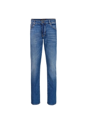 Billionaire embroidered-detail straight jeans - Blue