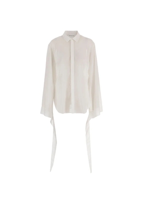 The Frankie Shop tie-detail shirt - White