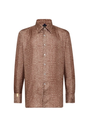 Billionaire patterned shirt - Neutrals