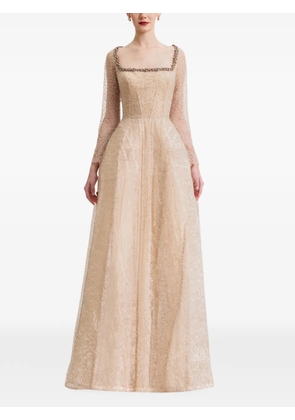 Gemy Maalouf embellished maxi dress - Neutrals
