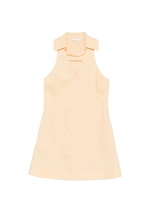 Patrizia Pepe V-neck cotton mini dress - Yellow
