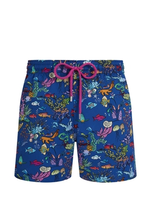 Vilebrequin Aquarium drawstring-fastening swim shorts - Blue