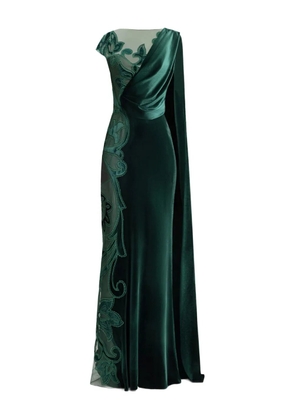 Gemy Maalouf draped velvet dress - Green