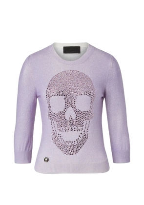 Philipp Plein rhinestone skull top - Pink