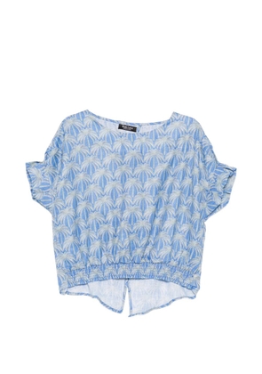 BLAKLACE all-over graphic print blouse - Blue