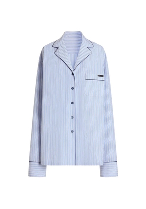 Dolce & Gabbana striped chest-pocket shirt - Blue