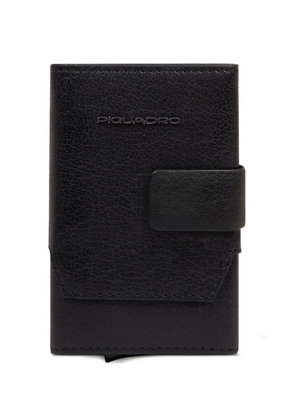 PIQUADRO pop-up leather cardholder - Black