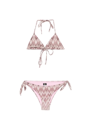 iu rita mennoia tie-fastening bikini - Pink