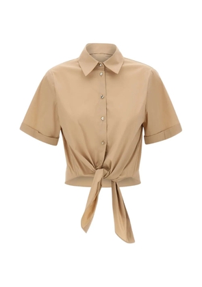 LIU JO tie-front shirt - Neutrals