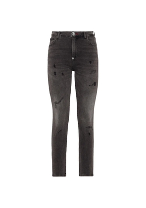 Philipp Plein ripped pocket jeans - Grey