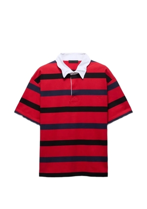 Prada striped polo shirt - Red