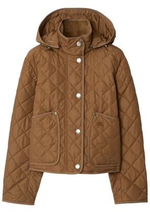 Burberry quilted hooded jacket - Brown