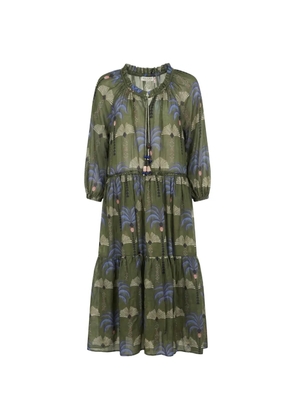 Anjuna tiered maxi dress - Green