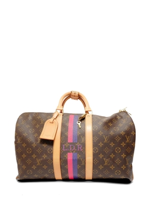 Louis Vuitton Pre-Owned 2012 Keepall 45 monogram striped holdalls - Brown