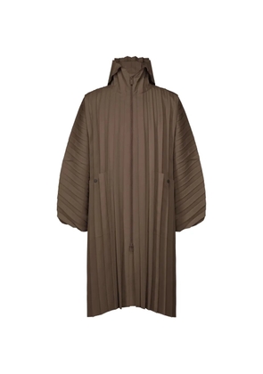 Homme Plissé Issey Miyake pleated jacket - Brown