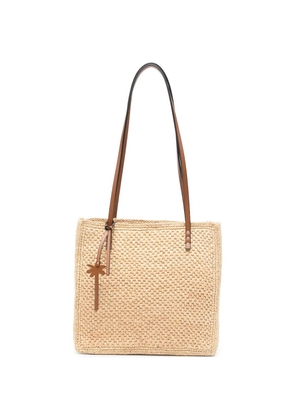 Manebi palm-charm shoulder bag - Neutrals