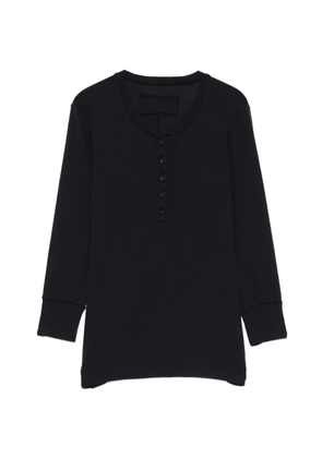 Private 0204 buttoned T-shirt - Blue