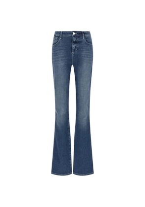 L'Agence flared stone-washed jeans - Blue