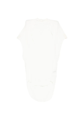 Julius Seamed V-neck vest - White