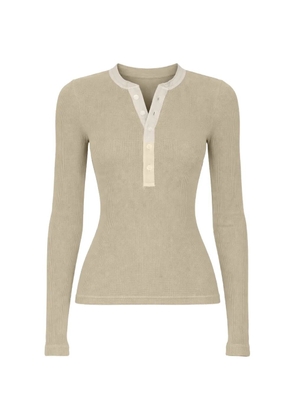 Citizens of Humanity Drea waffle-knit top - Neutrals