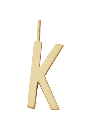 Design letters k charm necklace - Gold