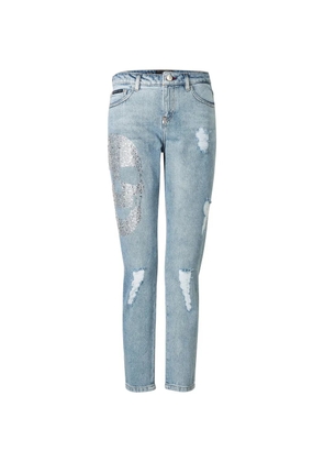Philipp Plein distressed jeans - Blue