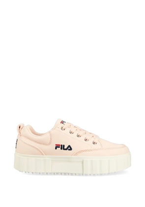Fila logo platform sneakers - Pink
