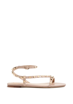 Valentino Garavani Rockstud calfskin sandals - Neutrals