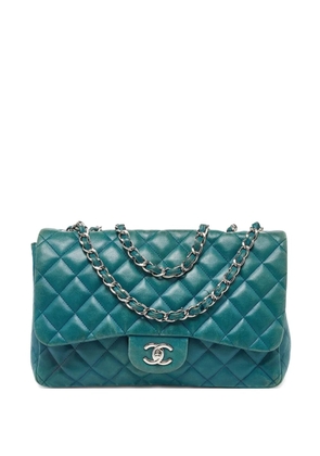 CHANEL Pre-Owned Jumbo Classic Double Flap shoulder bag - Green