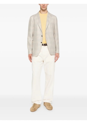 Tagliatore long-sleeve raw jacket - Neutrals