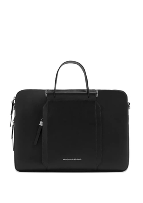 PIQUADRO leather laptop bag - Black
