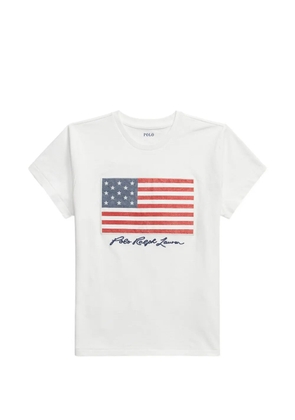 Polo Ralph Lauren flag-motif T-shirt - White